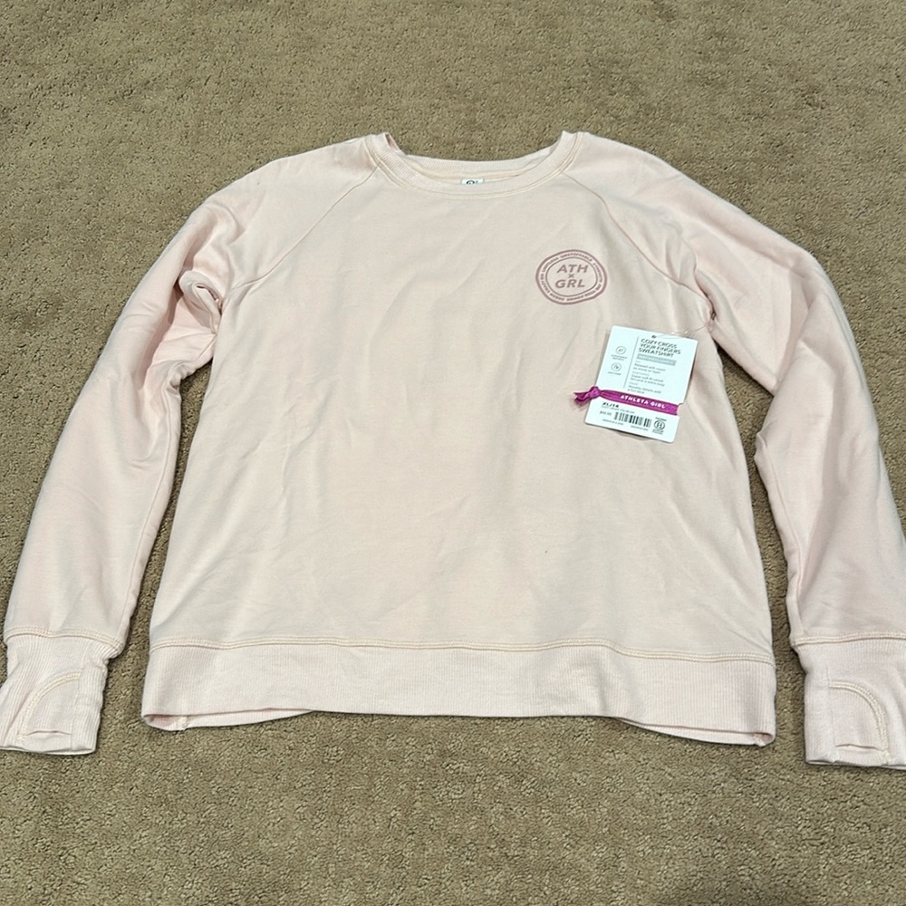Athleta Girl Cozy Cross Your Fingers Sweatshirt - size XL/14